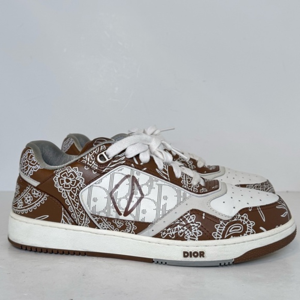 Dior B27 Paisley Coffee Authentic Size 42/9